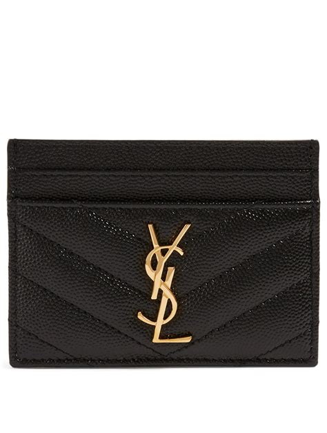 ysl so black card holder|ysl card holder used.